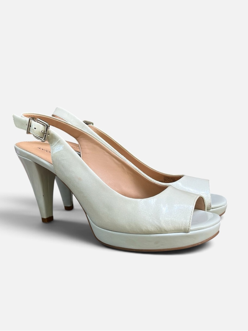 Antonio Melani Haleen Peep-toe Platform Slingback Heel in Seafoam Sz 9.5